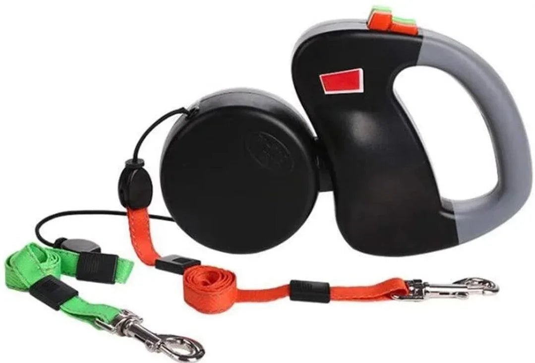 Double Dog Anti Twist Extendable Lead - No More Tangle! | Luxury Home Accessories | Heulog Glow