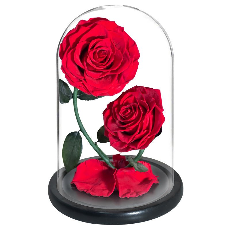 Double Preserved Flower Rose Valentine's Day Gift | Luxury Home Accessories | Heulog Glow