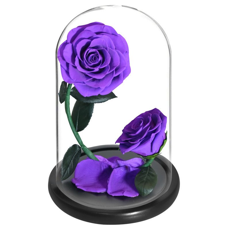 Double Preserved Flower Rose Valentine's Day Gift | Luxury Home Accessories | Heulog Glow