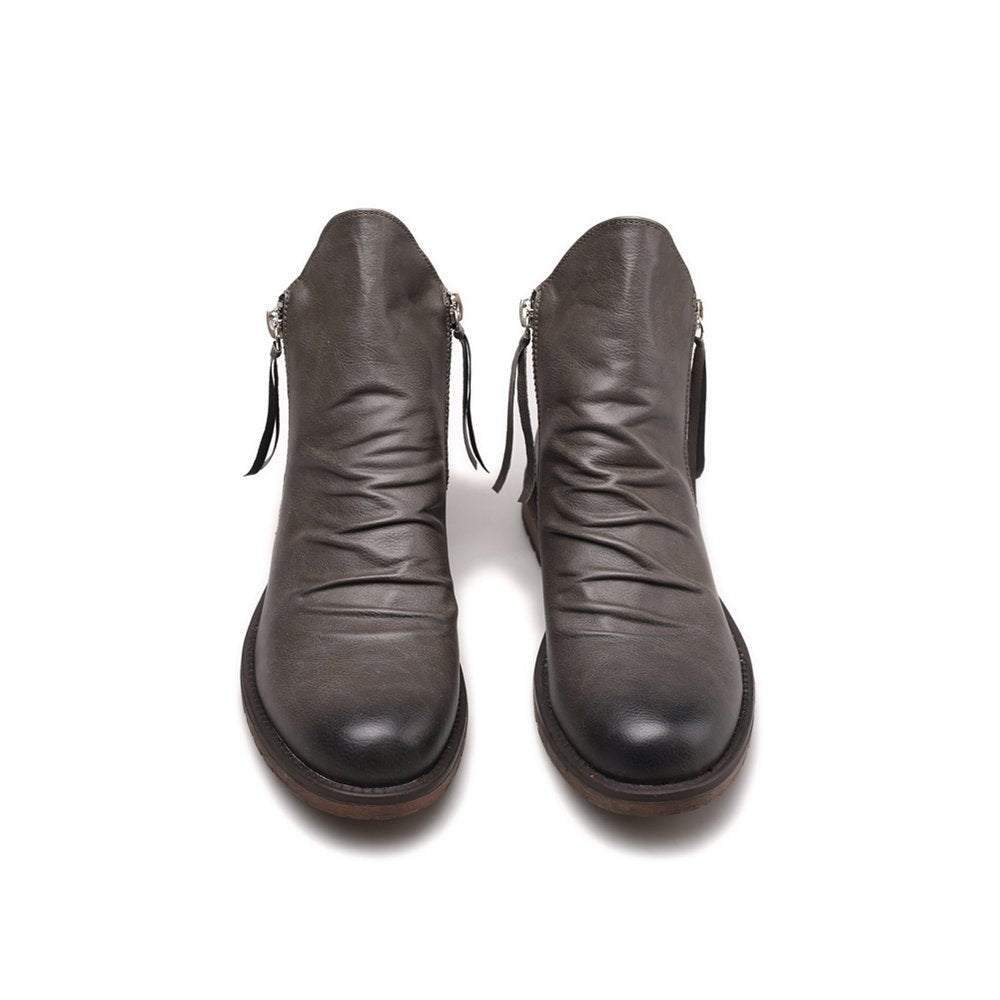 Double side zipper non-slip men's boots | Luxury Home Accessories | Heulog Glow