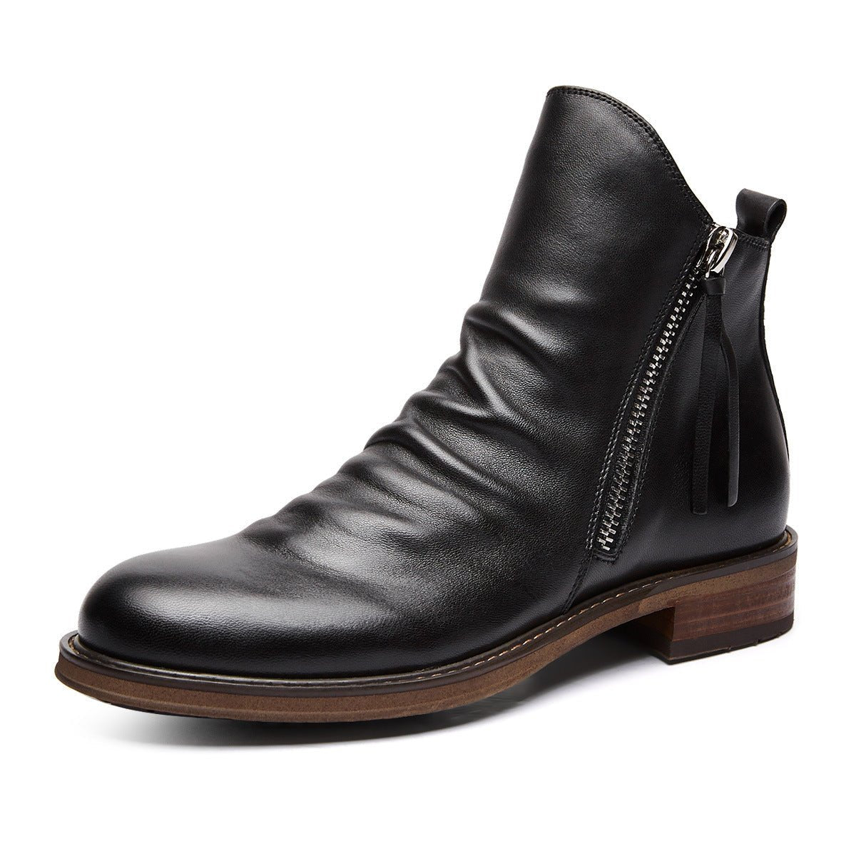 Double side zipper non-slip men's boots | Luxury Home Accessories | Heulog Glow