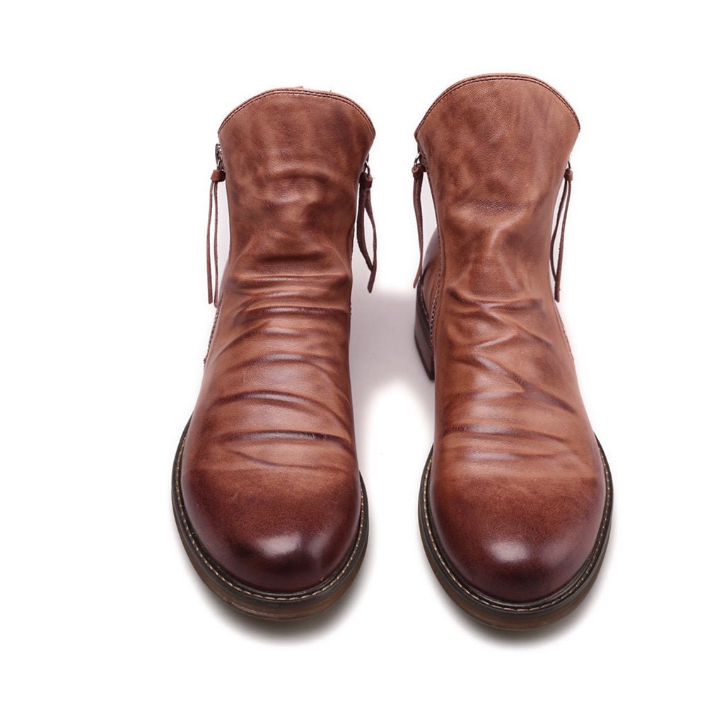 Double side zipper non-slip men's boots | Luxury Home Accessories | Heulog Glow