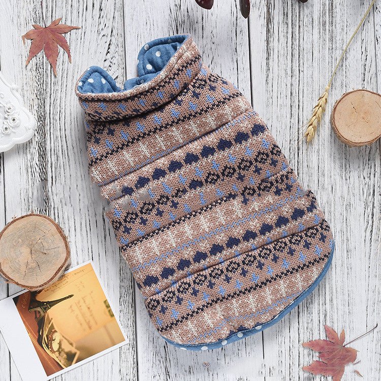 Double-sided Casual Polka-dot Knitted Vest Dog Clothes | Luxury Home Accessories | Heulog Glow