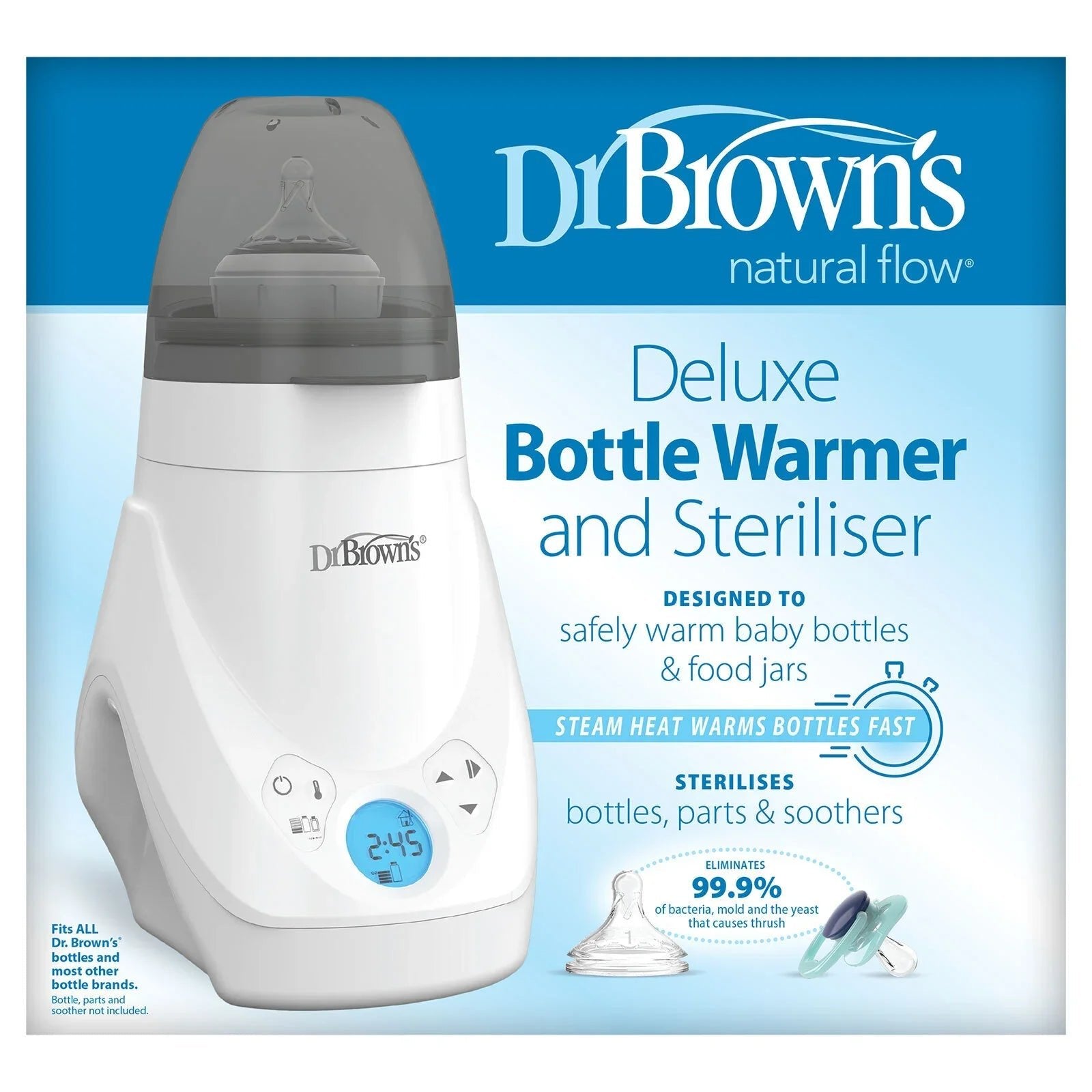 Dr. Brown's Deluxe Bottle Warmer and Steriliser | Luxury Home Accessories | Heulog Glow