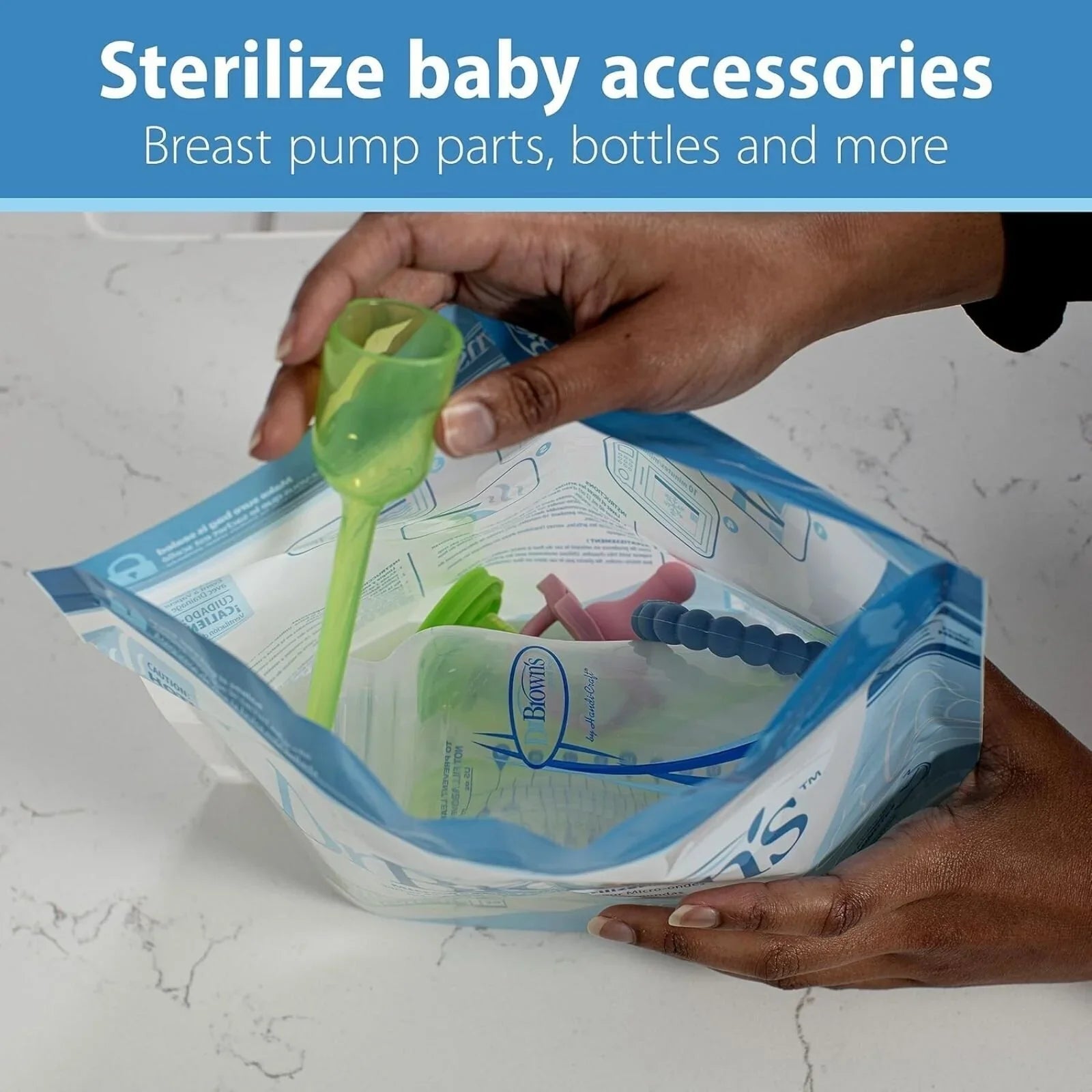 Dr. Brown's Microwave Steam Steriliser Bags 5 pcs | Luxury Home Accessories | Heulog Glow