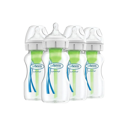Dr. Brown's Options+ Anti-Colic Baby Bottles 270ml Pack of 4 | Luxury Home Accessories | Heulog Glow