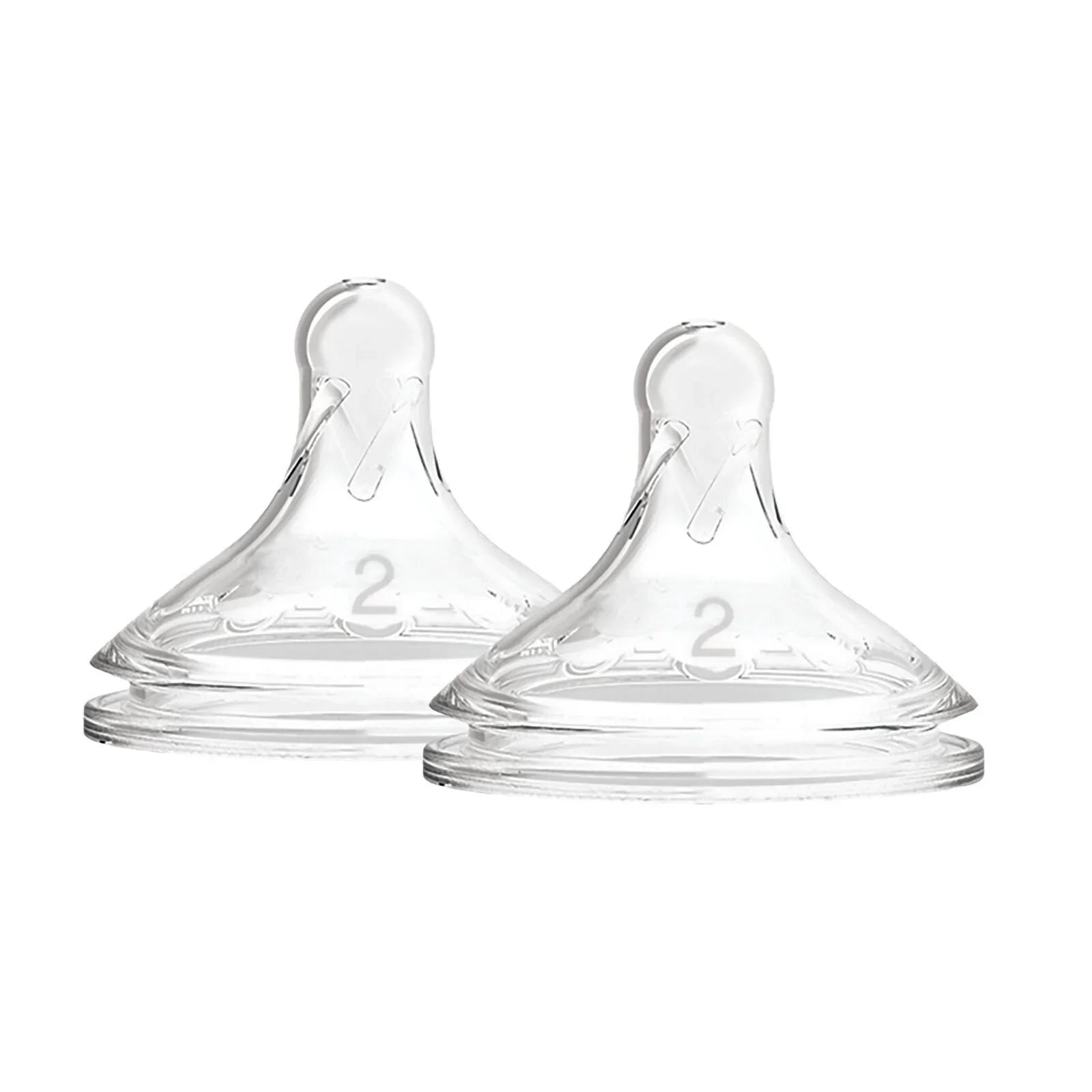 Dr. Brown's Options+ Baby Bottle Teats Level 2 Wide Neck 3+ months Pack of 2 | Luxury Home Accessories | Heulog Glow