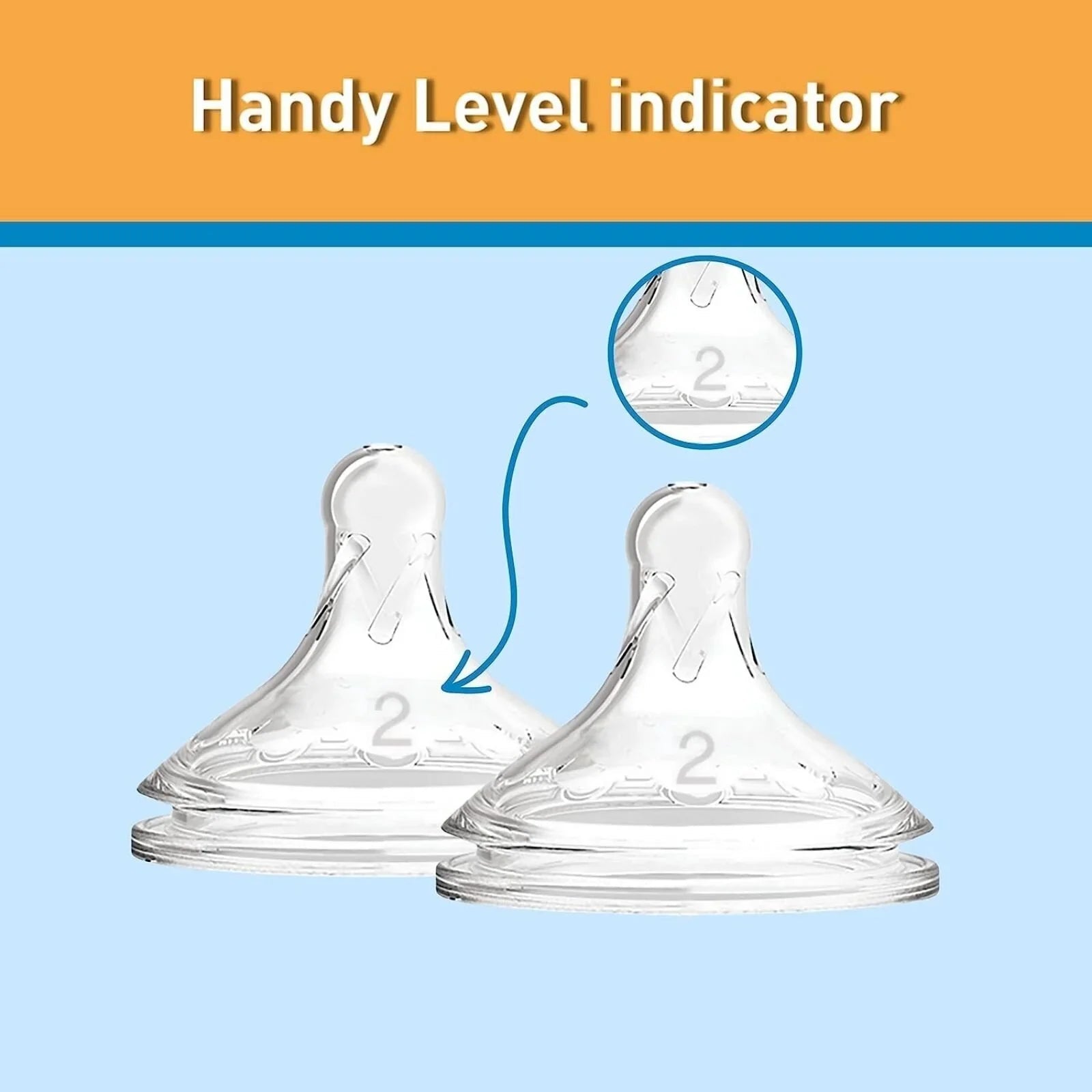 Dr. Brown's Options+ Baby Bottle Teats Level 2 Wide Neck 3+ months Pack of 2 | Luxury Home Accessories | Heulog Glow