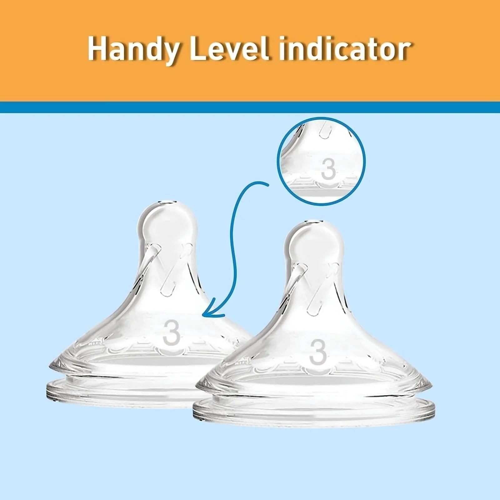 Dr. Brown's Options+ Baby Bottle Teats Level 3 Wide Neck 6+ months Pack of 2 | Luxury Home Accessories | Heulog Glow
