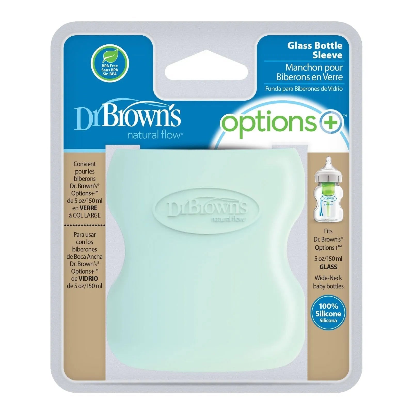 Dr. Brown's Options Glass Bottle Sleeve 150ml | Luxury Home Accessories | Heulog Glow