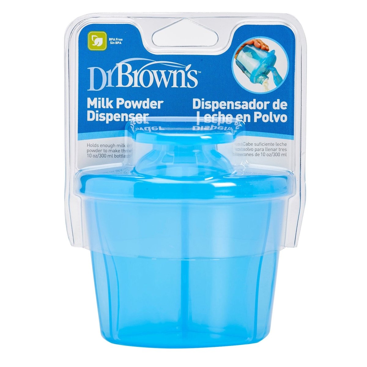 Dr. Brown's Options Milk Powder Dispenser 270ml - Blue | Luxury Home Accessories | Heulog Glow