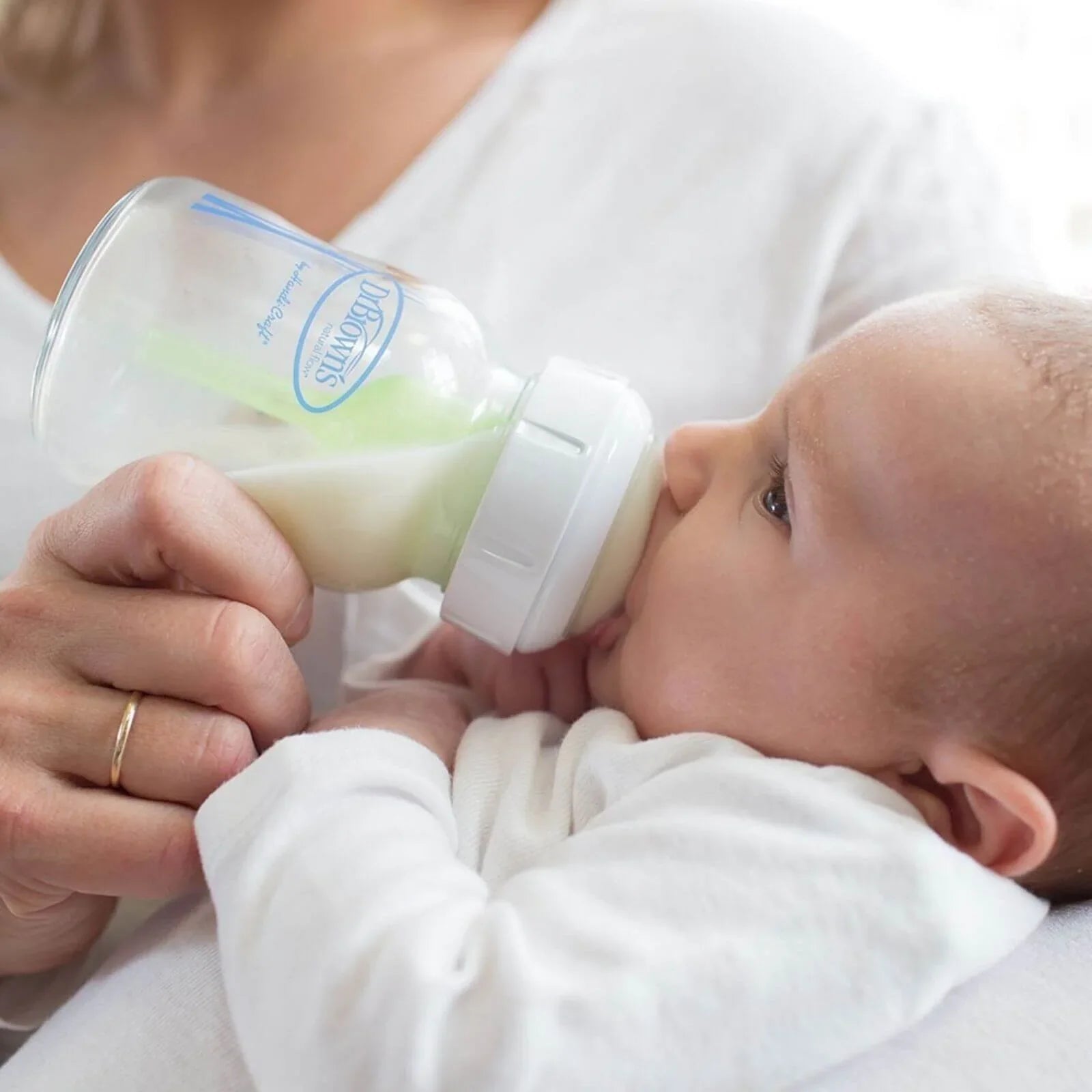 Dr. Brown's Options+ Wide Neck Anti-Colic Glass Bottle 150ml Pack of 2 | Luxury Home Accessories | Heulog Glow