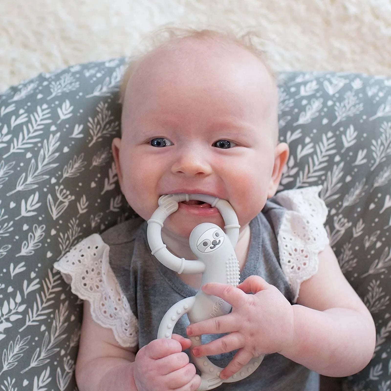 Dr. Brown's Sloth Long Limbed Teether 3+ months - Blue | Luxury Home Accessories | Heulog Glow