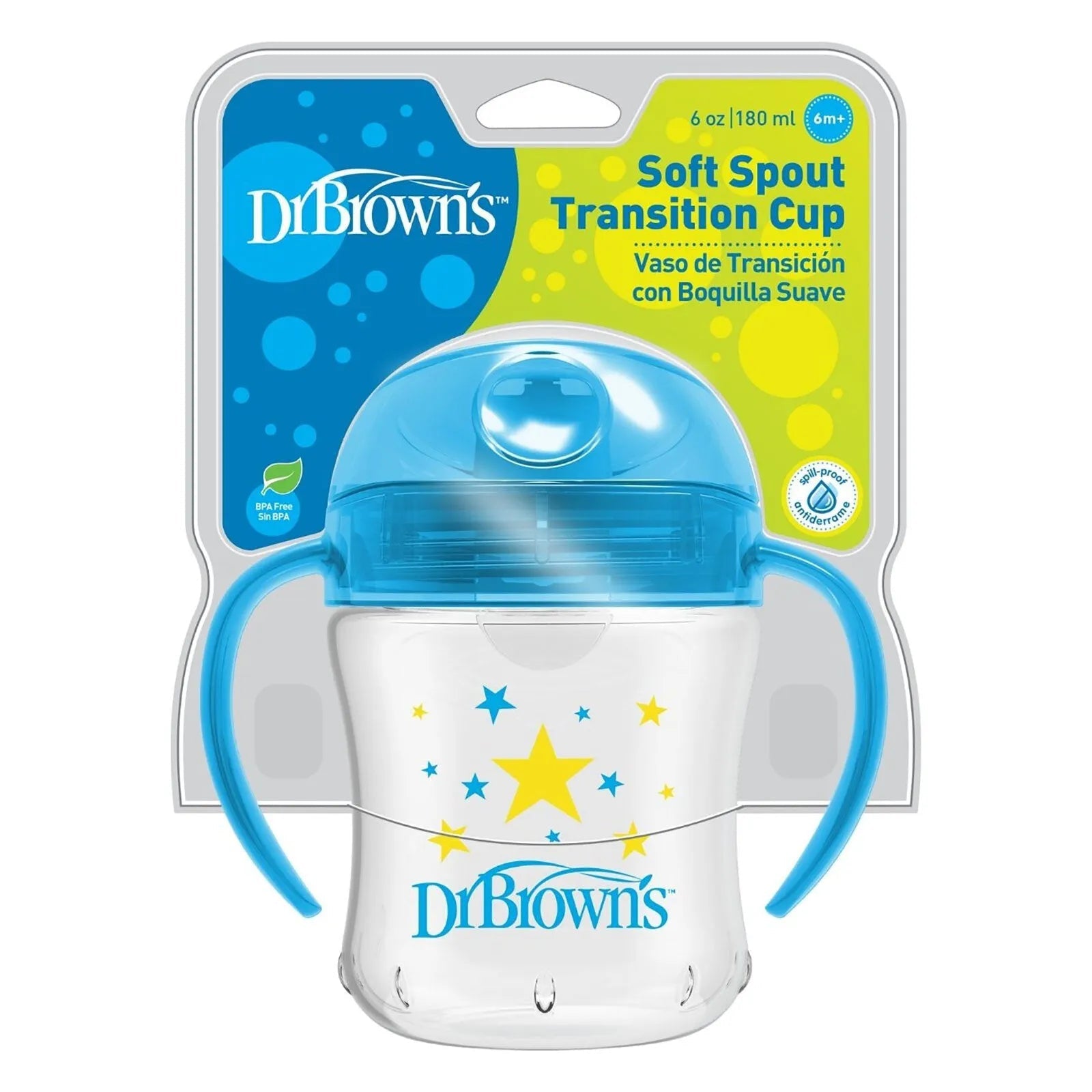 Dr. Brown's Soft Mouth Transition Cup 180ml - Blue | Luxury Home Accessories | Heulog Glow