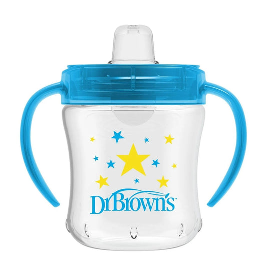 Dr. Brown's Soft Mouth Transition Cup 180ml - Blue | Luxury Home Accessories | Heulog Glow