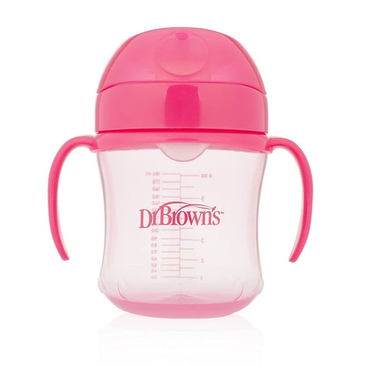 Dr. Brown's Soft Mouth Transition Cup 180ml - Pink | Luxury Home Accessories | Heulog Glow
