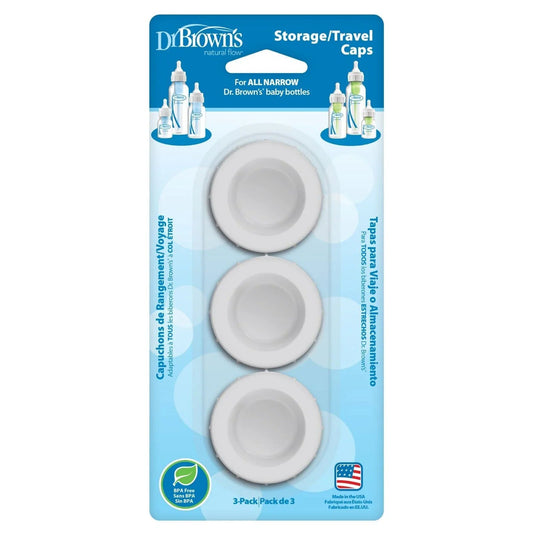Dr. Brown's Travel Caps Narrow Neck 3 pcs | Luxury Home Accessories | Heulog Glow