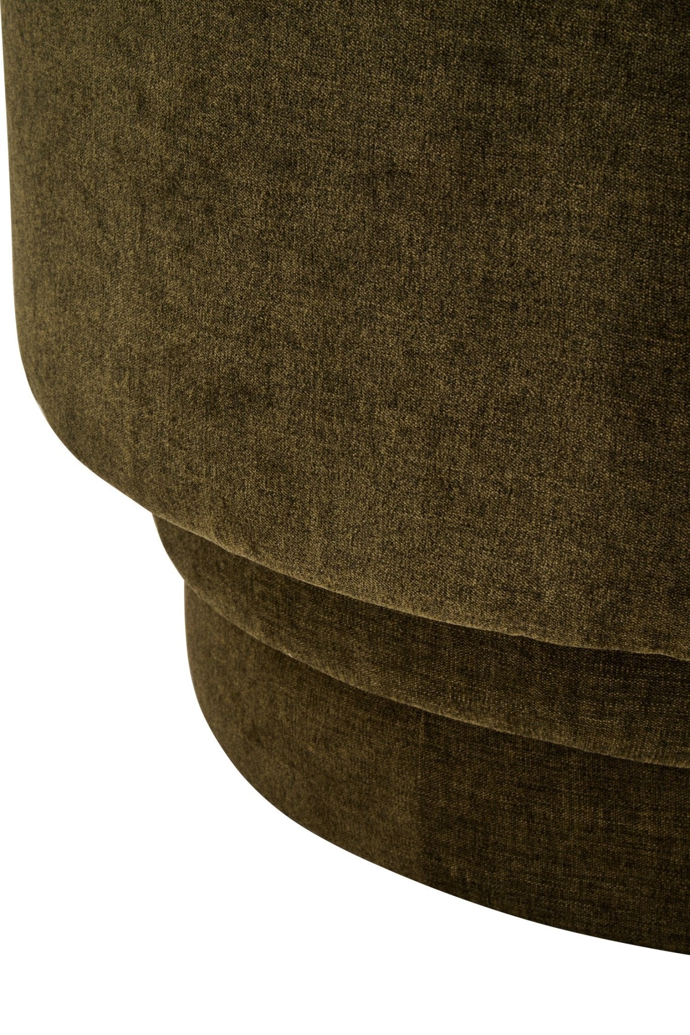 Drake Forest Green Chenille Effect Curved Chair | Luxury Home Accessories | Heulog Glow