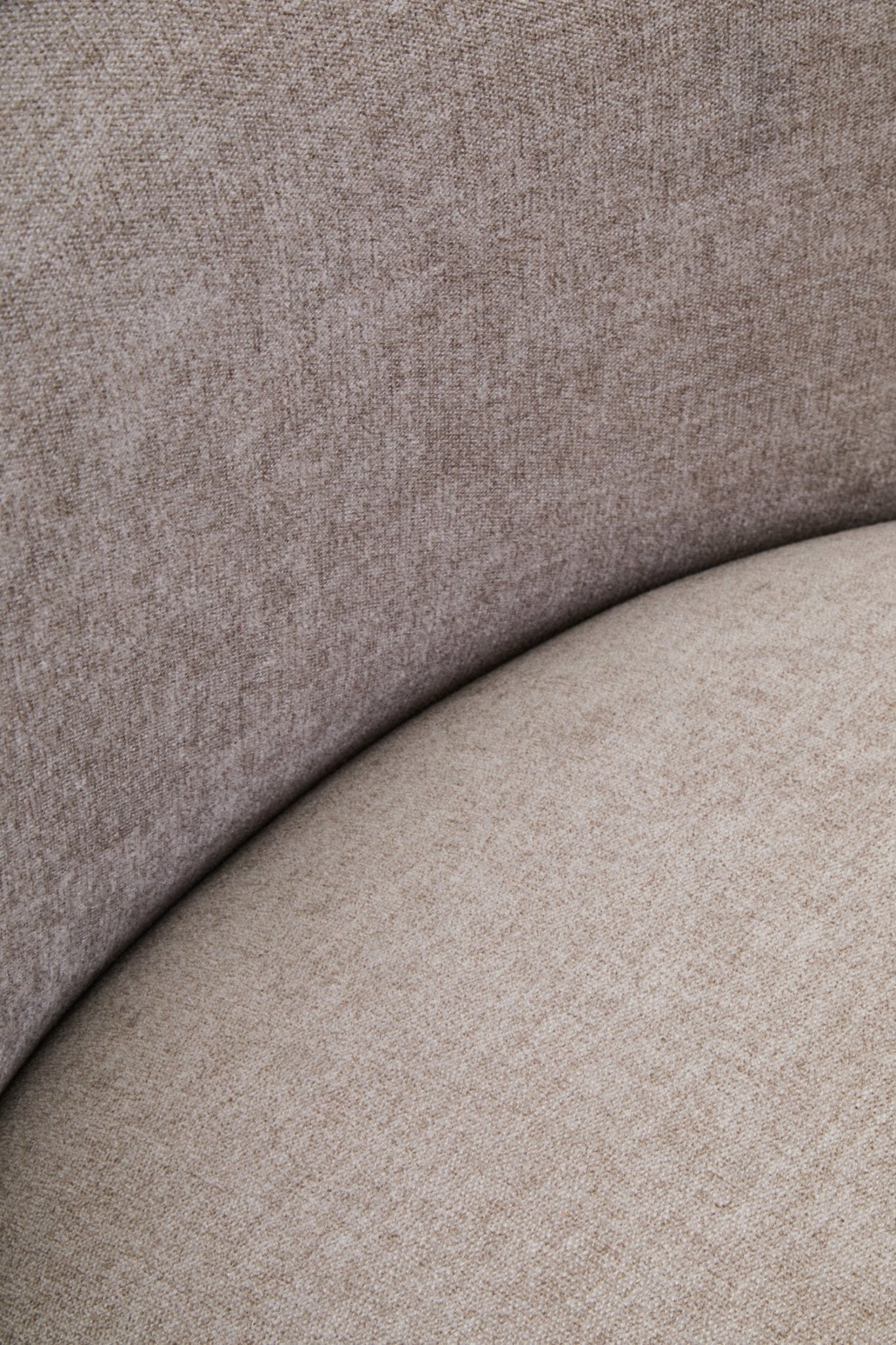 Drake Taupe Chenille Effect Curved Chair | Luxury Home Accessories | Heulog Glow