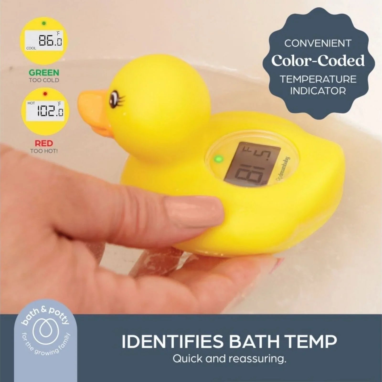 Dreambaby Bath & Room Thermometer - Duck | Luxury Home Accessories | Heulog Glow