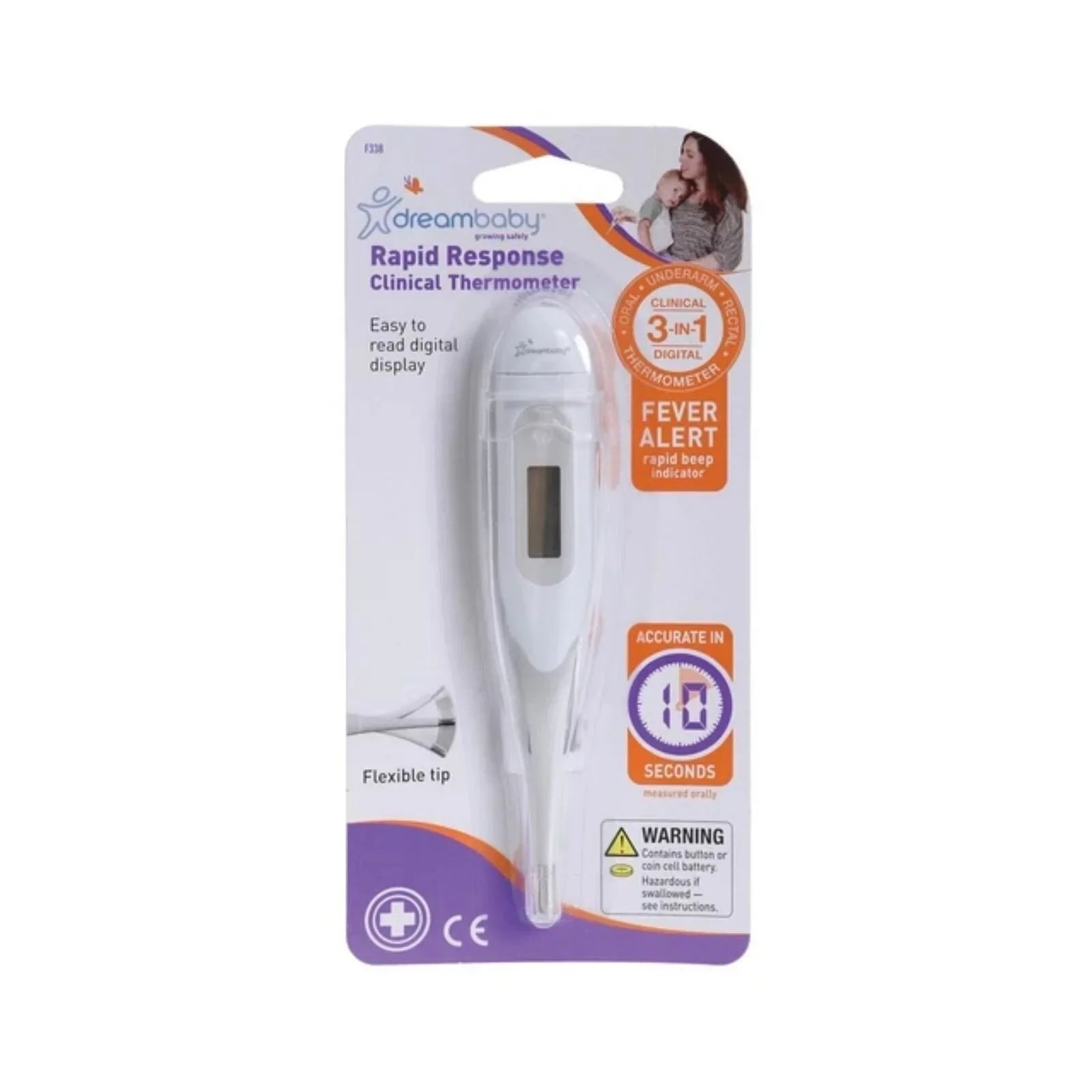 Dreambaby Rapid Response Clinical Digital Thermometer | Luxury Home Accessories | Heulog Glow