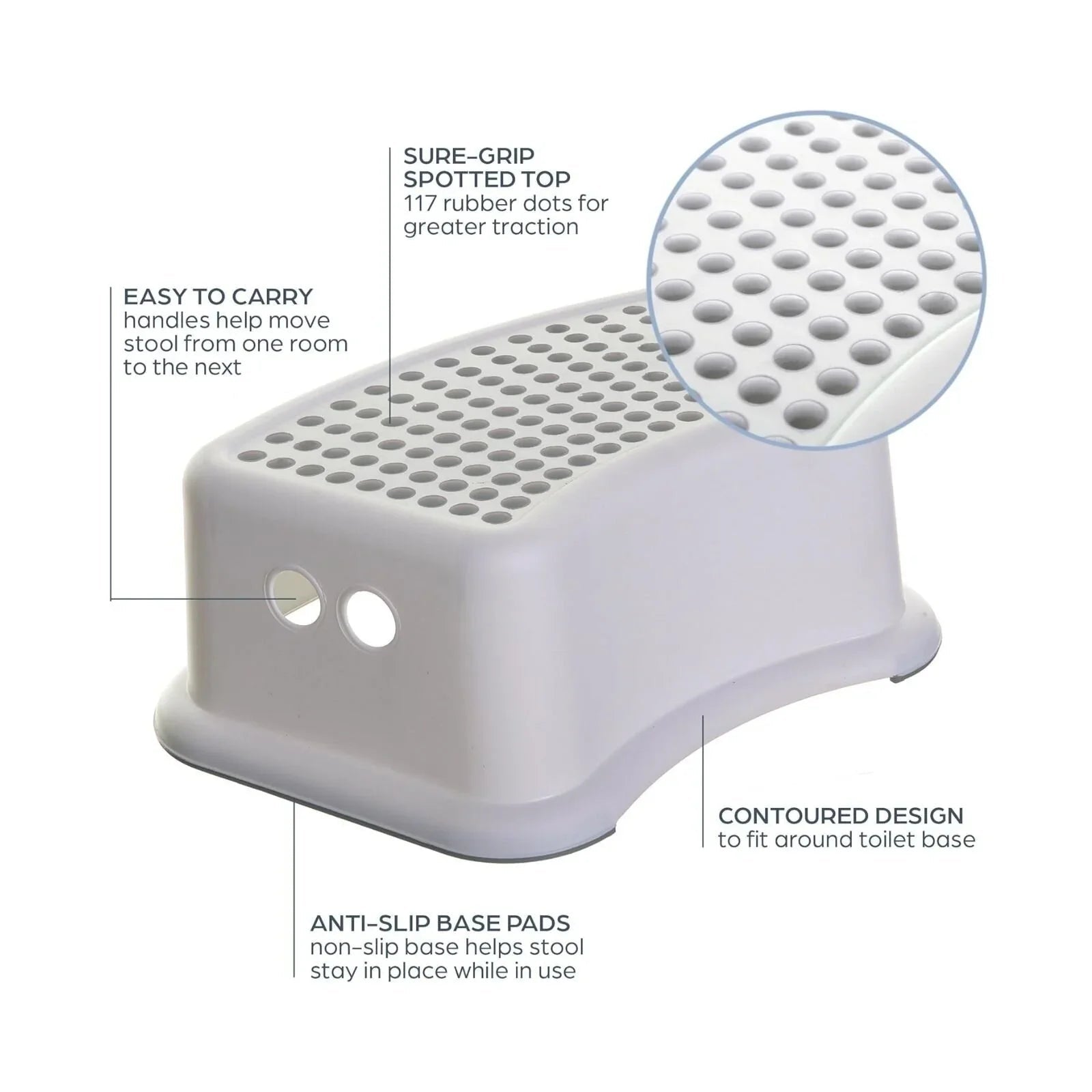 Dreambaby Step Stool - Grey | Luxury Home Accessories | Heulog Glow