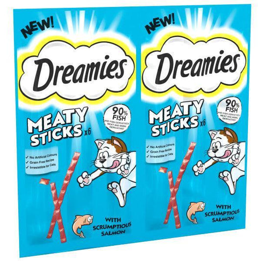 Dreamies Meaty Sticks Salmon 14x30g | Luxury Home Accessories | Heulog Glow