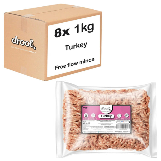 Drool Mince Freeflow Turkey 1kg | Luxury Home Accessories | Heulog Glow