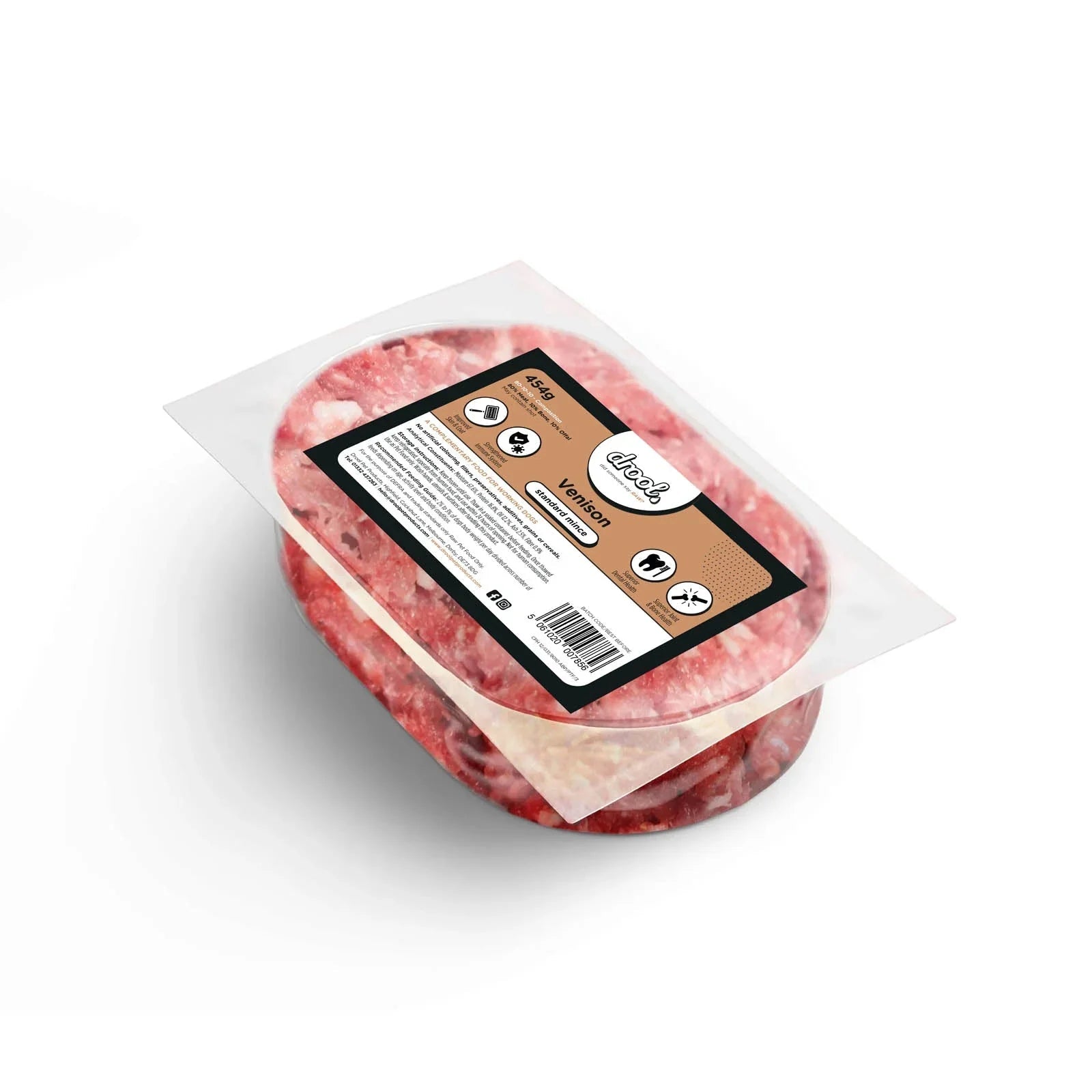 Drool Mince Standard Venison 454g | Luxury Home Accessories | Heulog Glow