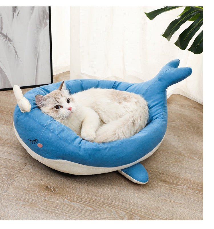 Duck Shape Fluffy Comfortable Pet Bed Sofa Suitable For Small Dogs Soft Polyester Material Unique Pattern Design Four Seasons Comfortable Sleeping Nest For Cats And Puppies | Luxury Home Accessories | Heulog Glow