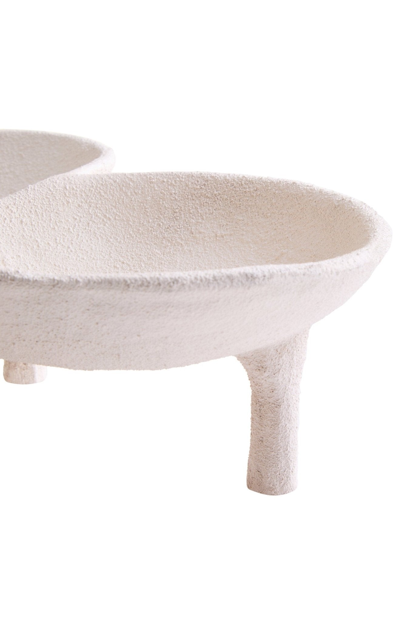 Dunas Textured White Abstract Bowl | Luxury Home Accessories | Heulog Glow