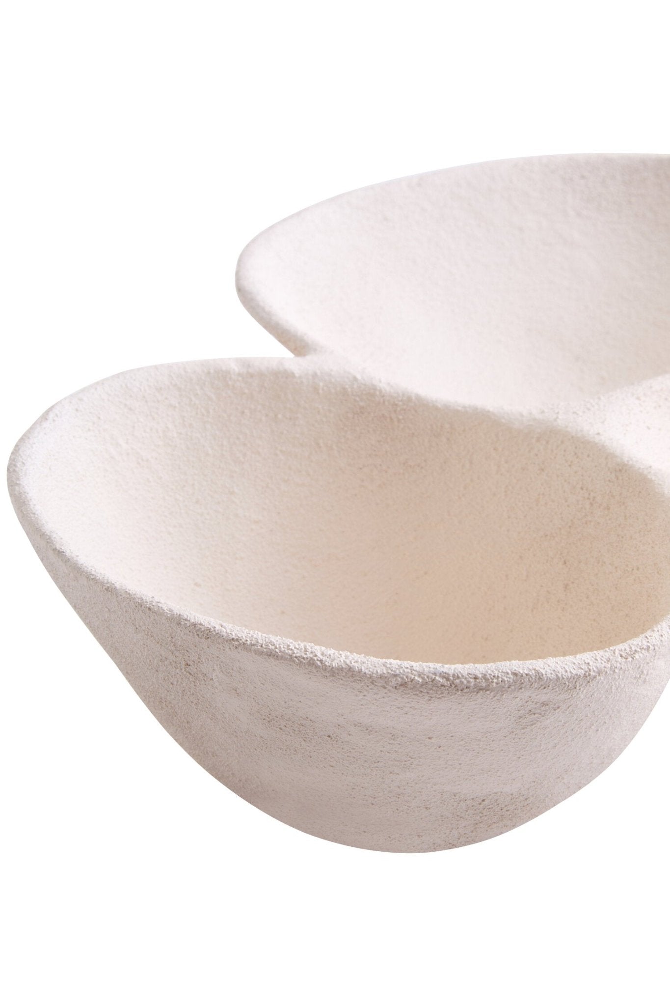 Dunas Textured White Abstract Bowl | Luxury Home Accessories | Heulog Glow