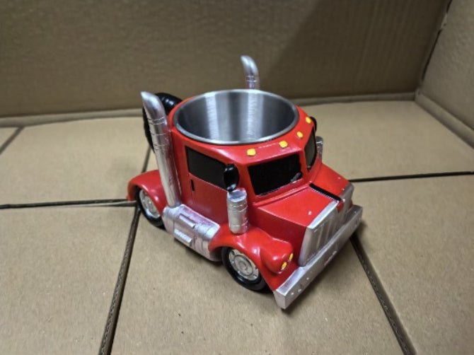 Durable Truck Coffee Mug Semi Truck Handcrafted Coffee Cup Semi-trailer Shaped Semi-Truck Coffee Mugs For Family | Luxury Home Accessories | Heulog Glow