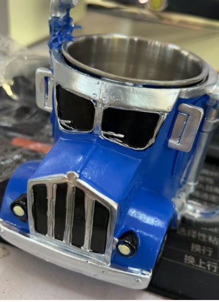 Durable Truck Coffee Mug Semi Truck Handcrafted Coffee Cup Semi-trailer Shaped Semi-Truck Coffee Mugs For Family | Luxury Home Accessories | Heulog Glow