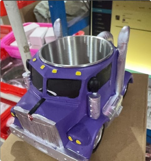 Durable Truck Coffee Mug Semi Truck Handcrafted Coffee Cup Semi-trailer Shaped Semi-Truck Coffee Mugs For Family | Luxury Home Accessories | Heulog Glow