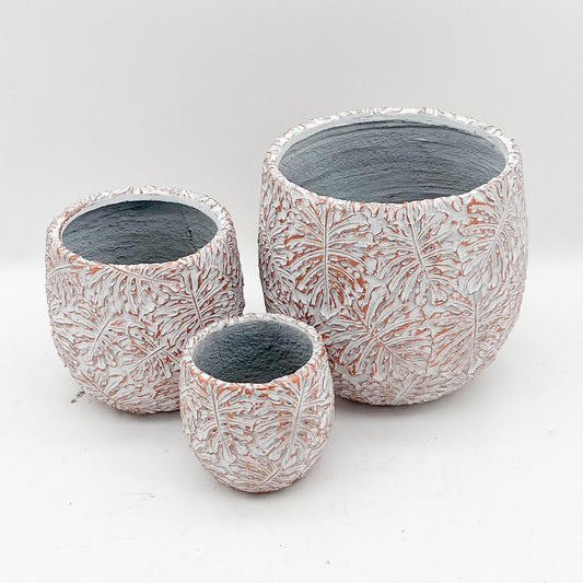 23/33/45CM SET 3 CEMENT POTS