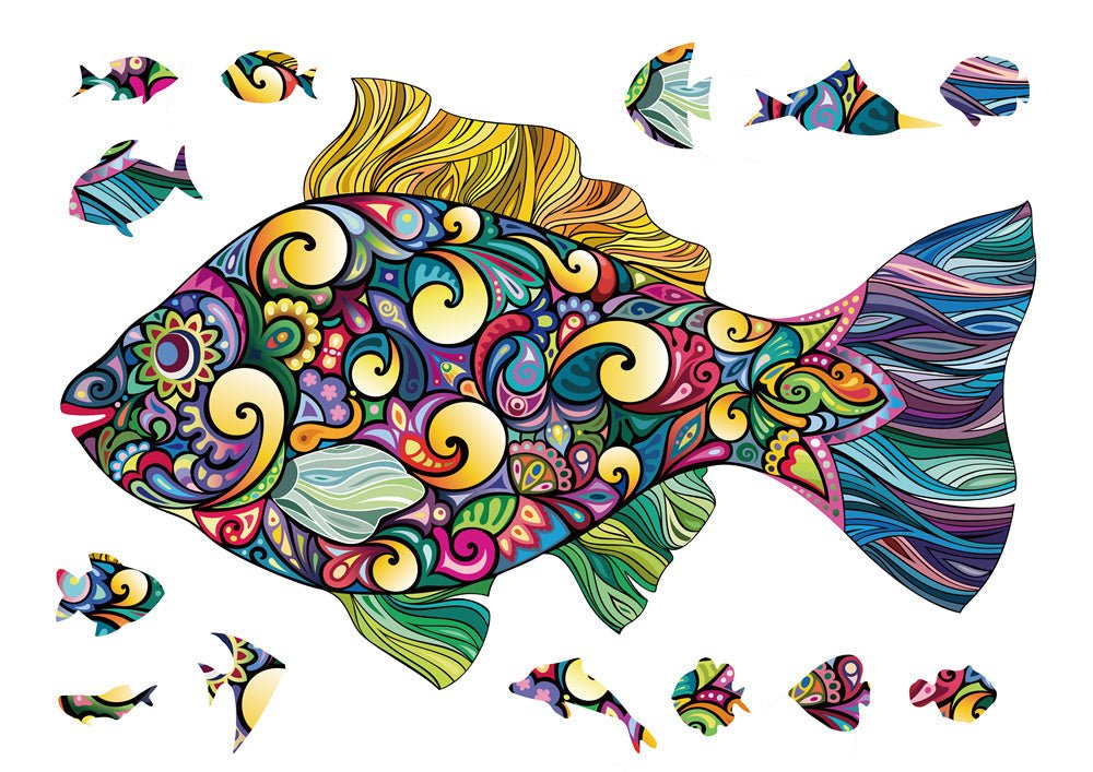 Each Piece Is Animal Shaped Christmas Gift Colorful Elephant Turtle Wooden Jigsaw Puzzles | Luxury Home Accessories | Heulog Glow