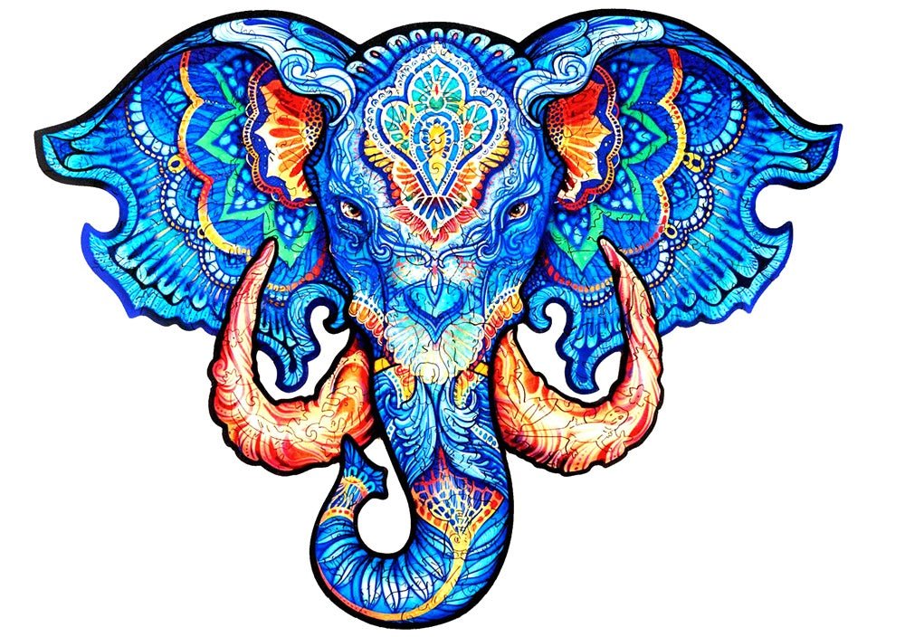 Each Piece Is Animal Shaped Christmas Gift Colorful Elephant Turtle Wooden Jigsaw Puzzles | Luxury Home Accessories | Heulog Glow