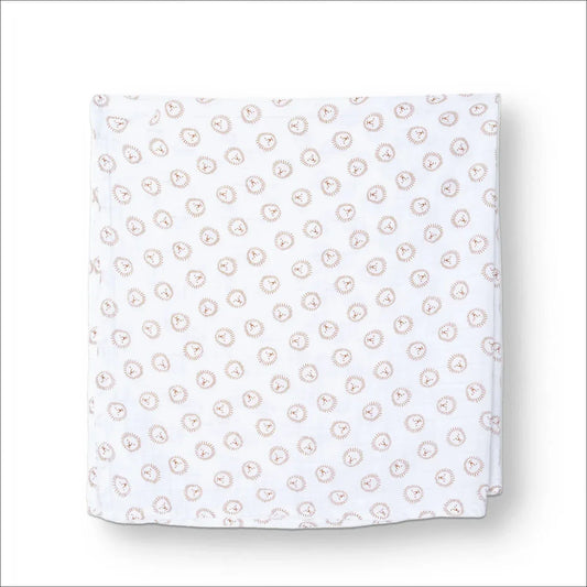 Little Dreams Boys 100% Cotton Muslin Blanket 100x110 cm - White