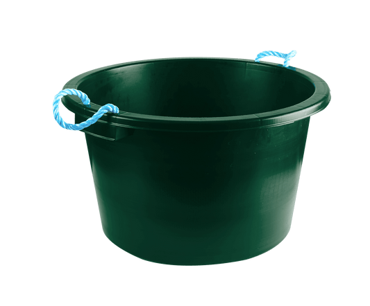 Earlswood Rope Handle Tub Green 40L | Luxury Home Accessories | Heulog Glow