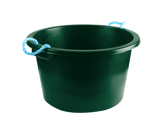 Earlswood Rope Handle Tub Green 75L | Luxury Home Accessories | Heulog Glow