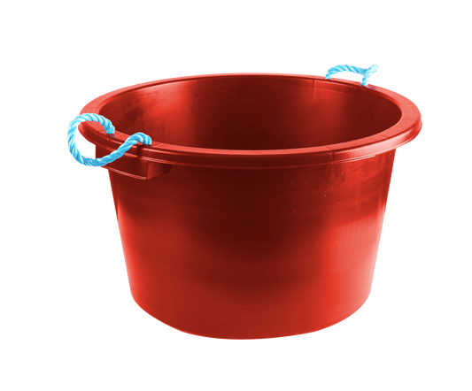 Earlswood Rope Handle Tub Red 75L | Luxury Home Accessories | Heulog Glow
