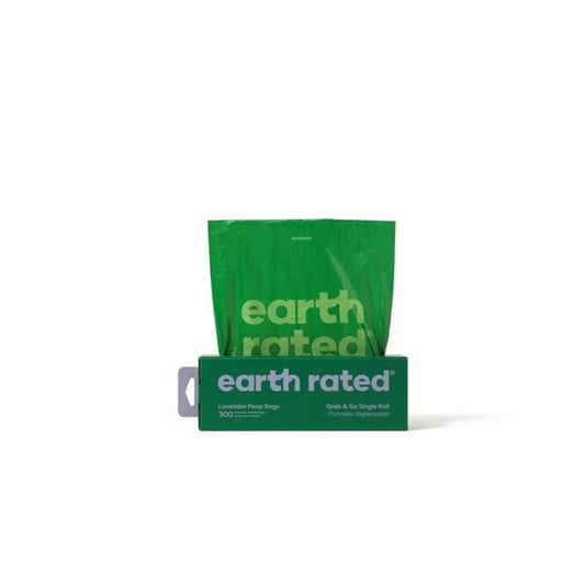 Earth Rated Poop Bags 300 Lavender Scented on Single Roll | Luxury Home Accessories | Heulog Glow