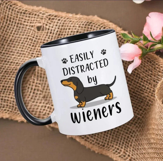 Easily Distracted by Weiners Mug | Luxury Home Accessories | Heulog Glow