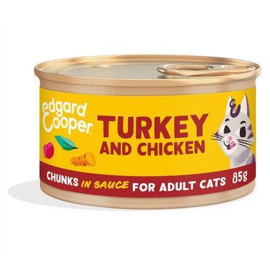 Edgard & Cooper Cat Chunks Turkey & Chicken 85g | Luxury Home Accessories | Heulog Glow