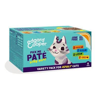 Edgard & Cooper Cat Multipack Pate Chicken/Salmon/Turkey/Lamb 680g x 4 | Luxury Home Accessories | Heulog Glow