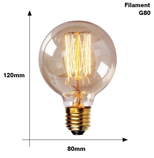 Edison Bulb E27 220V 40W ST64 A19 T45 G80 G95 G125 Incandescent filament bulb lighting Retro Edison Light Bulb | Luxury Home Accessories | Heulog Glow