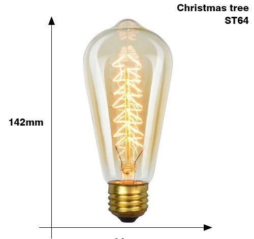 Edison Bulb E27 220V 40W ST64 A19 T45 G80 G95 G125 Incandescent filament bulb lighting Retro Edison Light Bulb | Luxury Home Accessories | Heulog Glow