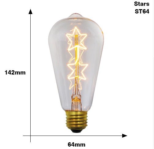Edison Bulb E27 220V 40W ST64 A19 T45 G80 G95 G125 Incandescent filament bulb lighting Retro Edison Light Bulb | Luxury Home Accessories | Heulog Glow