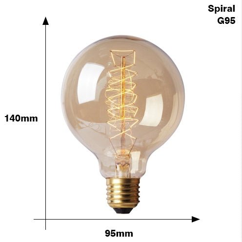 Edison Bulb E27 220V 40W ST64 A19 T45 G80 G95 G125 Incandescent filament bulb lighting Retro Edison Light Bulb | Luxury Home Accessories | Heulog Glow